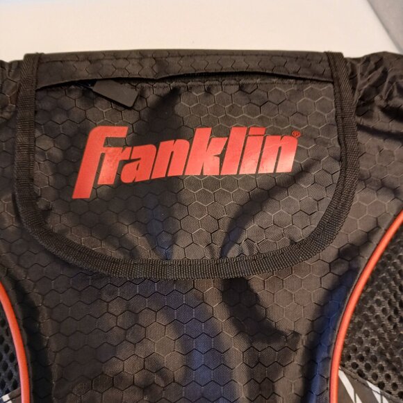 Franklin Sports Baseball Softball Volleyball Drawstring Bag Black Red Silver - Picture 3 of 8